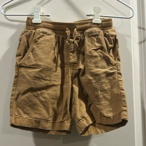 Tea Collection Boy Linen blend PullOn drawstring elastic waistband shorts size 5